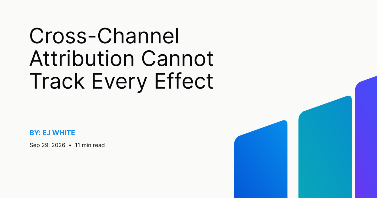 Cross-Channel Attribution Cannot Track Every Effect